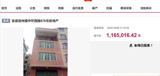 玉林容县一栋装修豪华的私人自建房拍卖136万就成交(图4)